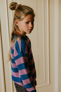 Yuki / Stripes Knitted Sweater / Cotton Candy