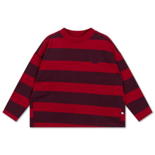 Load image into Gallery viewer, Repose AMS / Boxy Sweater / Mulberry Block Stripe