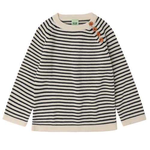 FUB / KID / Sweater / Dark Navy Ecru