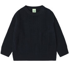 Load image into Gallery viewer, FUB / KID / Sweater / Structure Dark Navy