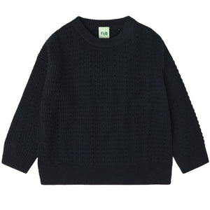FUB / KID / Sweater / Structure Dark Navy