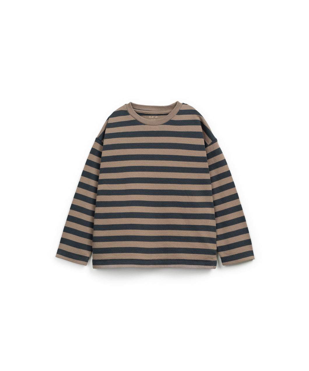 Play Up / KID / Striped LS T-Shirt / Grafite