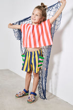 Load image into Gallery viewer, Maison Mangostan / Stripes Terry Top / Pink - Red