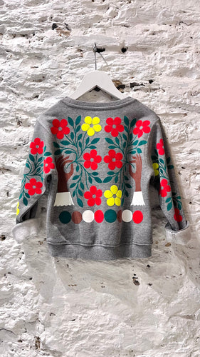 TWY 5Y / Sweatshirt / Flowers / Grey