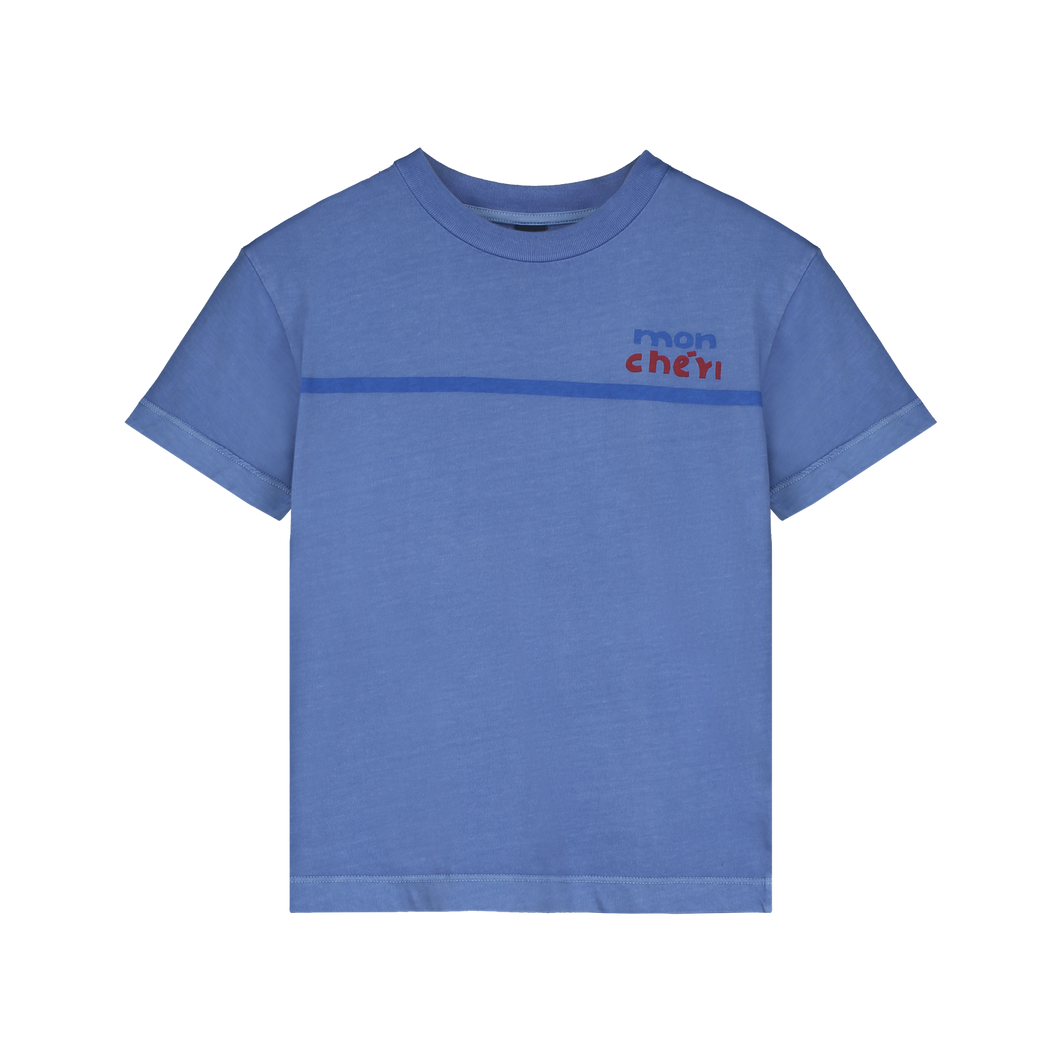 Bonmot / T-shirt / Mon Cheri Line / Mid Blue