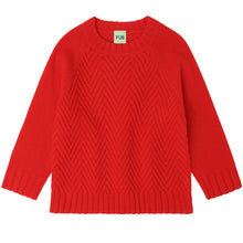 Load image into Gallery viewer, FUB / KID / Sweater / Lambswool / Signal Red