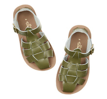 Load image into Gallery viewer, Salt Water Sandals / Sandalen / Shark / Olive