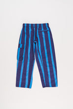 Load image into Gallery viewer, Maison Mangostan / Stripes Cargo Pants / Blue