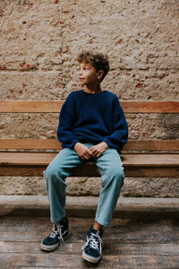Yuki / Chunky Knitted Sweater / Navy