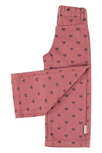 Load image into Gallery viewer, Piupiuchick / KID / Flare Trousers / Pink Hearts