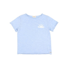 Load image into Gallery viewer, Búho / Sunset T-shirt / Placid Blue