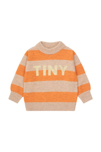 Tinycottons / KID / Stripes Sweater / Wild Rose - Summer Red