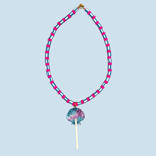 Load image into Gallery viewer, Kimchi Jewellery  / Necklace / Blue Seashell Lolly