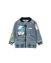 Load image into Gallery viewer, Goldie + Ace / Limited Edition Smurf / Bomber Jacket / The Smurfs Badge