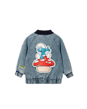 Load image into Gallery viewer, Goldie + Ace / Limited Edition Smurf / Bomber Jacket / The Smurfs Badge