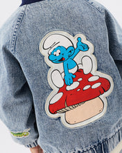 Load image into Gallery viewer, Goldie + Ace / Limited Edition Smurf / Bomber Jacket / The Smurfs Badge
