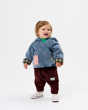 Load image into Gallery viewer, Goldie + Ace / Duffle Jacket / Buddy Badge Denim