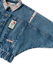 Load image into Gallery viewer, Goldie + Ace / Denim Jacket / Mini Peony Print Batwing
