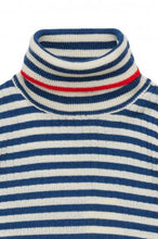 Load image into Gallery viewer, FUB / KID / Rollneck Blouse / Ecru Indigo