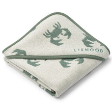 Load image into Gallery viewer, Liewood / Alba / Baby Hooded Towel / Crab Sandy