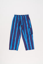 Load image into Gallery viewer, Maison Mangostan / Stripes Cargo Pants / Blue