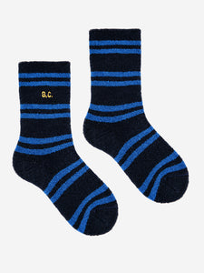 Bobo Choses / FUN / KID / Lurex Thick Socks / Blue Striped
