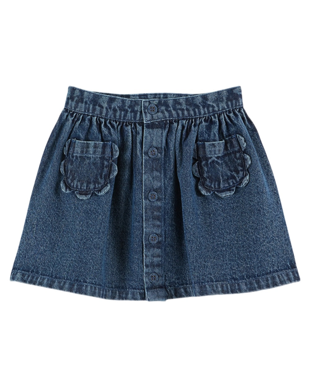 Emile et Ida / KID / Skirt / Fleurs Denim