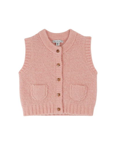 Emile et Ida / KID / Cardigan / Sans Manches