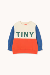 Tinycottons / KID / Color Block Sweatshirt / Red