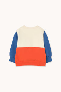 Tinycottons / KID / Color Block Sweatshirt / Red