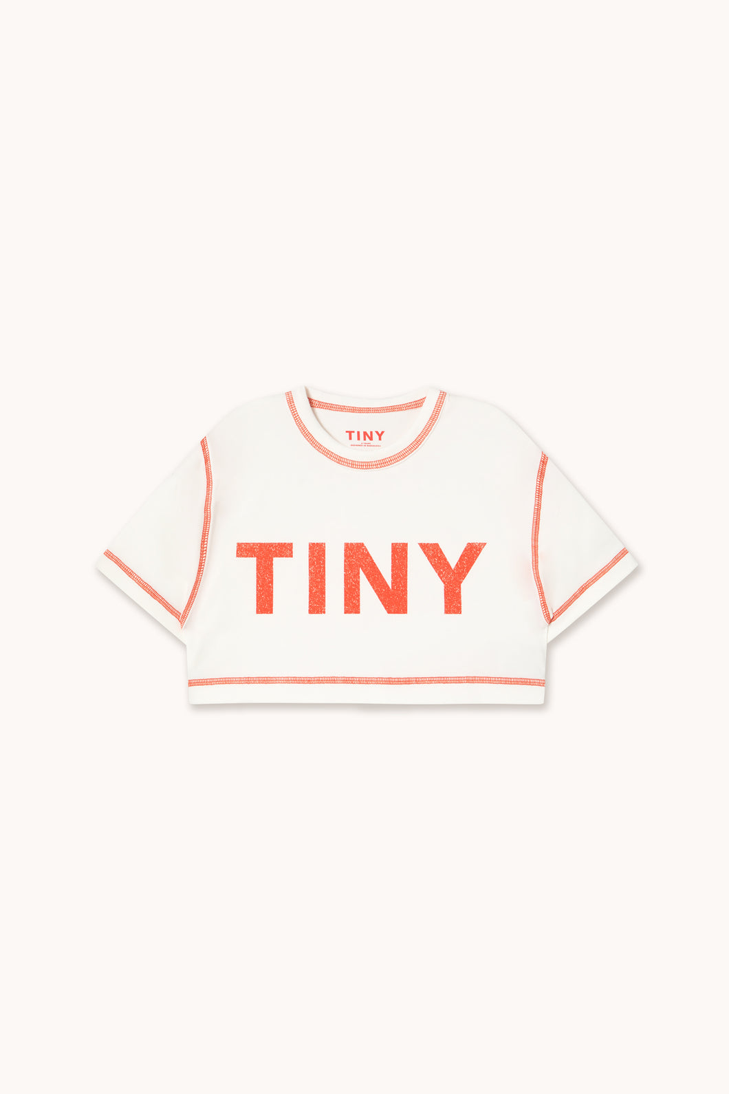 Tinycottons / KID / Contrast Crop T-Shirt