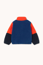 Load image into Gallery viewer, Tinycottons / KID / Color Block Sherpa Jacket / Blue