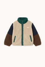 Load image into Gallery viewer, Tinycottons / KID / Color Block Sherpa Jacket / Beige