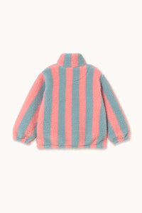 Tinycottons / KID / Stripes Sherpa Sweatshirt / Pink