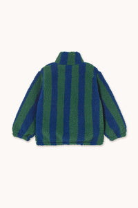 Tinycottons / KID / Stripes Sherpa Sweatshirt / Blue
