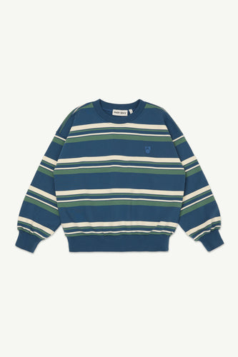 Main Story / Bubble Sweatshirt / Vintage Indigo Stripe