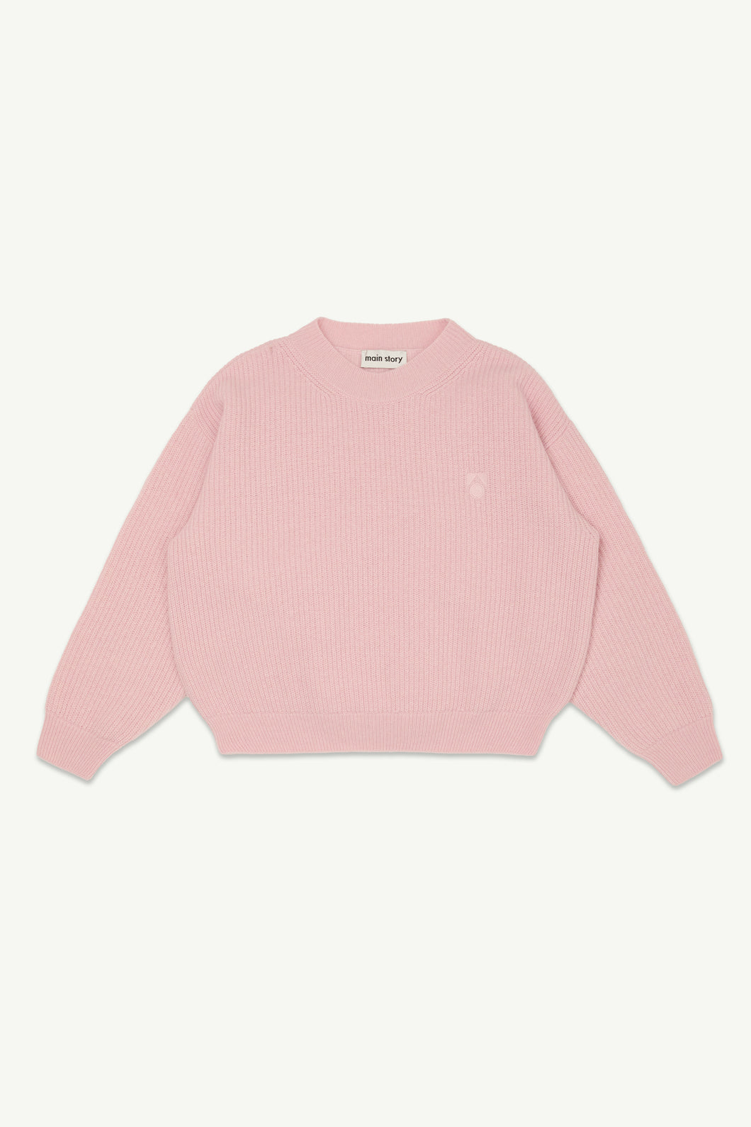 Main Story / Rib Sweater / Pale Pink