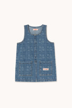 Load image into Gallery viewer, Tinycottons / KID / Dress / Dots Flowers Denim