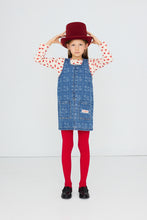 Load image into Gallery viewer, Tinycottons / KID / Dress / Dots Flowers Denim