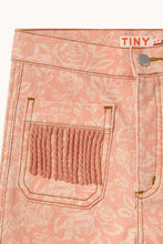 Load image into Gallery viewer, Tinycottons / KID / Denim Pants / White Roses Fringe