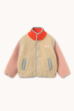 Load image into Gallery viewer, Tinycottons / KID / Sherpa Jacket / Color Block Beige