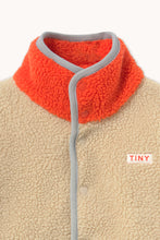 Load image into Gallery viewer, Tinycottons / KID / Sherpa Jacket / Color Block Beige