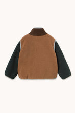Load image into Gallery viewer, Tinycottons / KID / Sherpa Jacket / Color Block Brown
