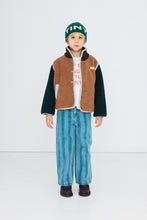 Load image into Gallery viewer, Tinycottons / KID / Sherpa Jacket / Color Block Brown