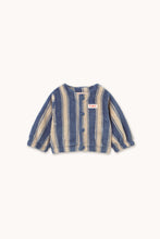 Load image into Gallery viewer, Tinycottons / BABY / Polar Jacket / Blue Retro Stripes