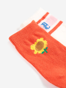 Bobo Choses / BABY / 2 X Short Socks / Sunflower