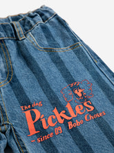 Load image into Gallery viewer, Bobo Choses / KID / Pants / Pickles The Dog Striped Denim