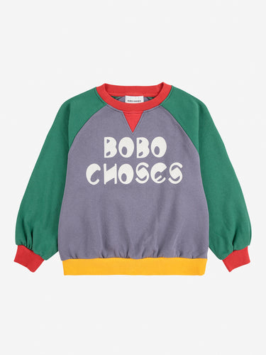 Bobo Choses / KID / Ranglan Sweatshirt / Color Block
