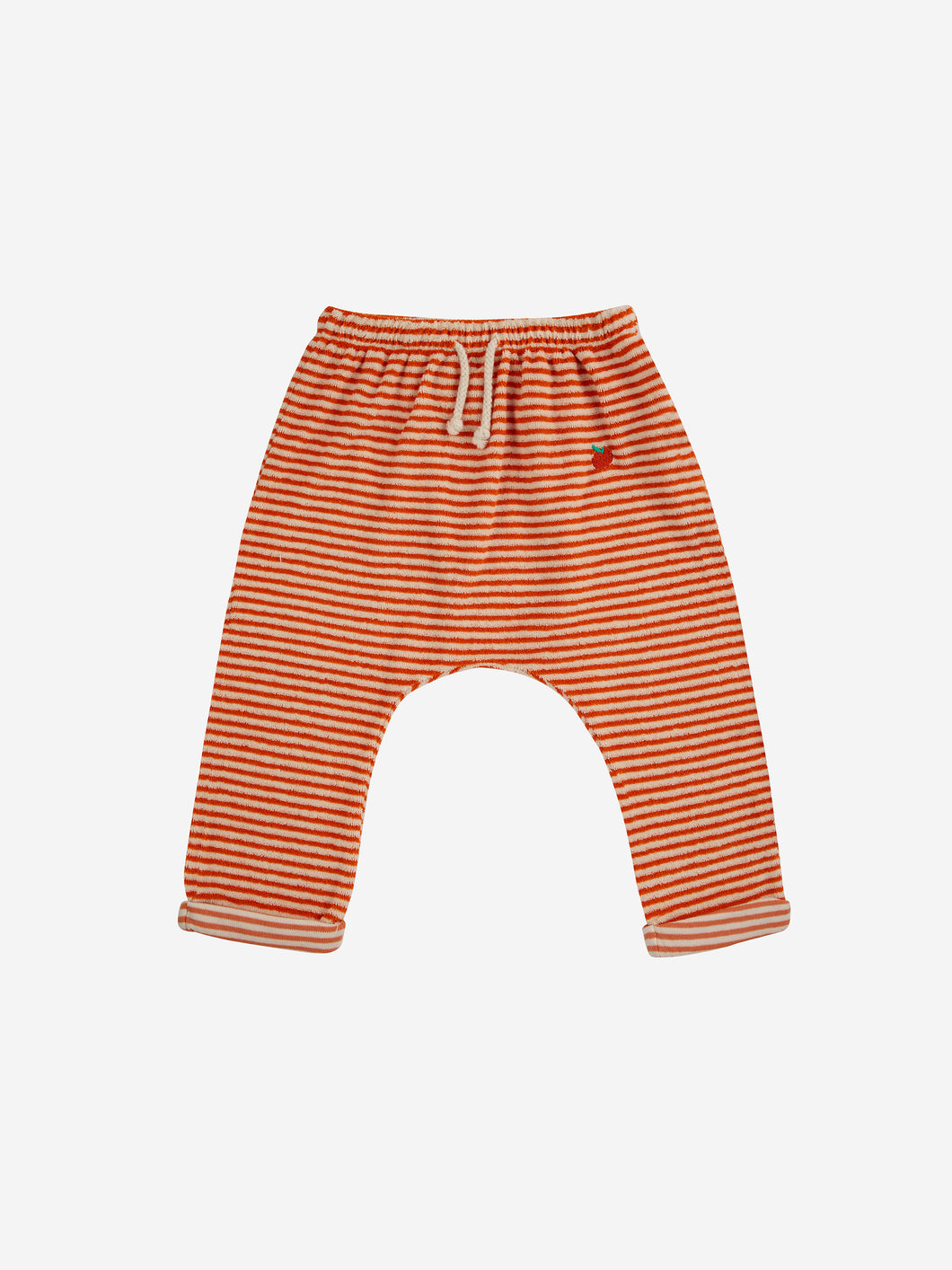 Bobo Choses / BABY / Terry Harem Pants / Orange Stripes