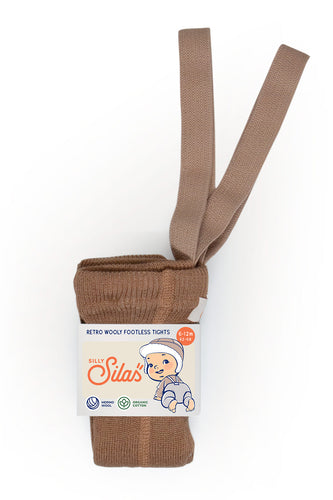Silly Silas / Wooly Footless Tights / Cappuccino Brown